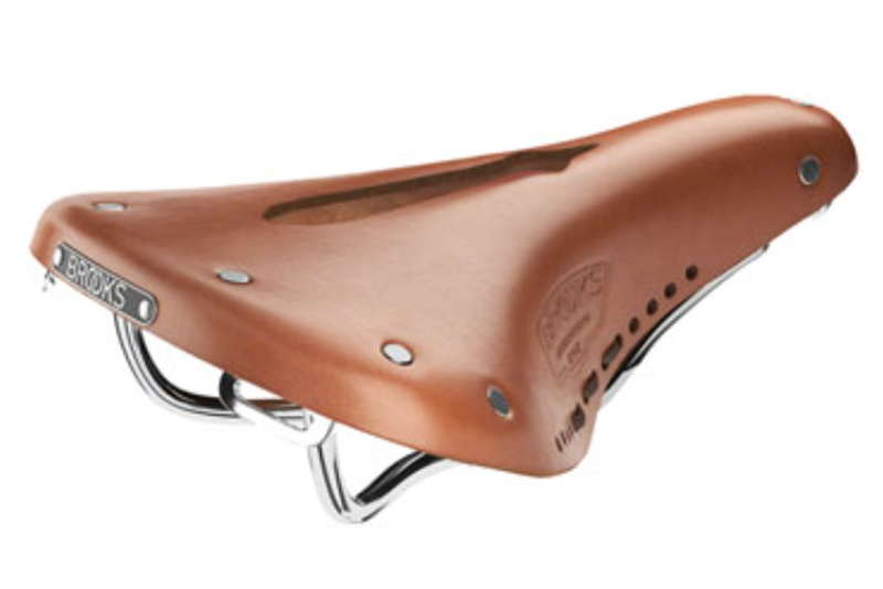 Brooks B17 Carved Saddle - Steel Honey