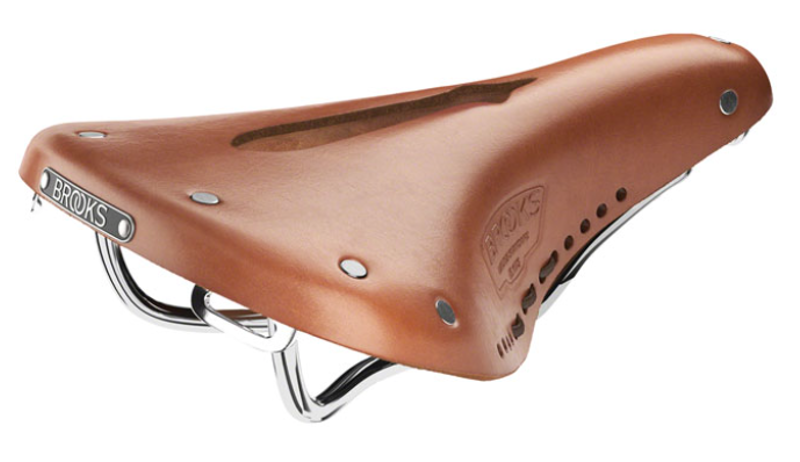 Brooks B17 Carved Saddle - Steel Honey-2
