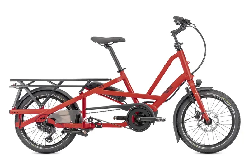 Tern Quick Haul Long D9 E-Cargo Bike In Traffic Red